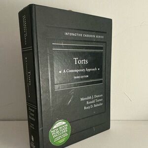 Torts:A Contemporary Approach Third Edition